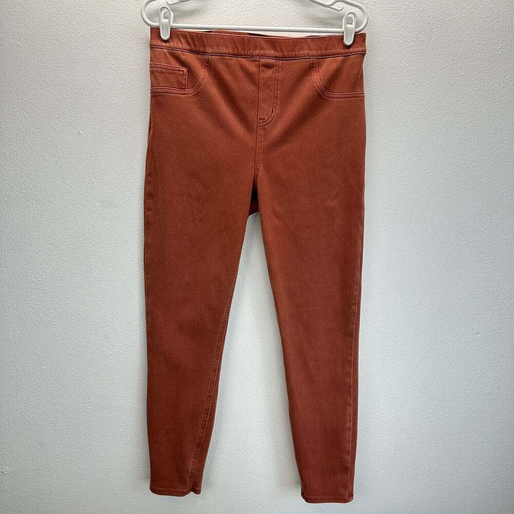 Spanx Jean-ish Ankle Leggings in Burnt Orange XL pull On Style